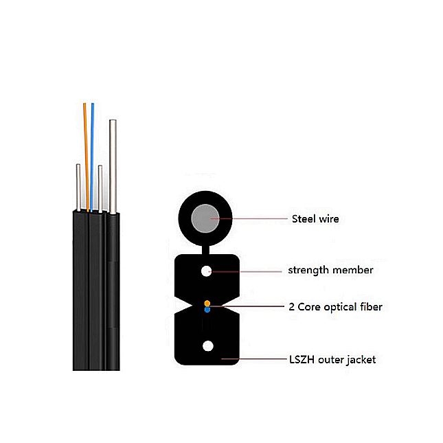 SC ulagichi tashqi FTTH Gost So'nggi optik o'tish kabeli -9 SC Connector Outdoor FTTH Fiber Optic Jumper -9