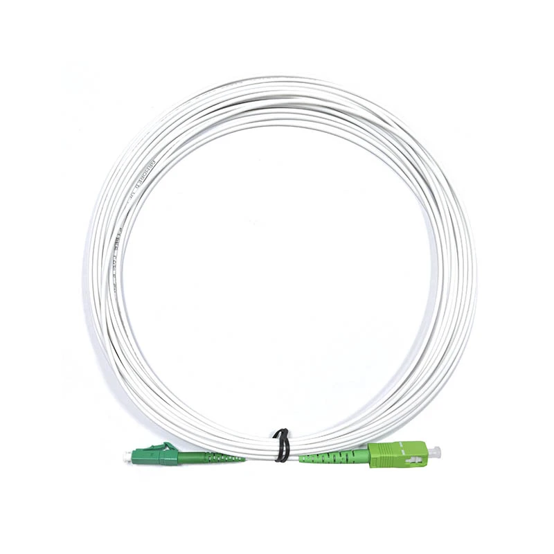Zirhli simpleks tolali patch shnuri LC/APC dan SC/APC ga barqaror raf-to{1}}rack optik aloqalari, LSZH,-Kemiruvchilarga qarshi, 10m