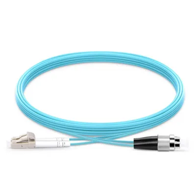 LC UPC dan FC UPC Simplex yoki Duplex 2.0mm PVC yoki LSZH 10G OM3 Multimode Optik Fiber Patchcord